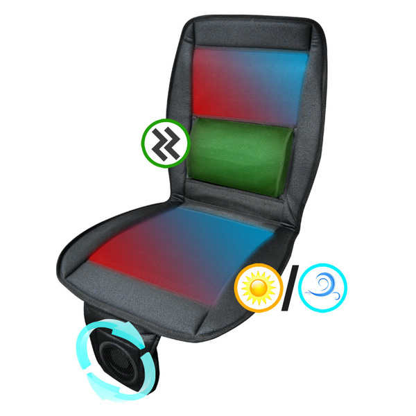 Spec-D Tuning 3 In 1 Seat Pad - Cool, Heat, And Massage With Fan RS-CUS-M301